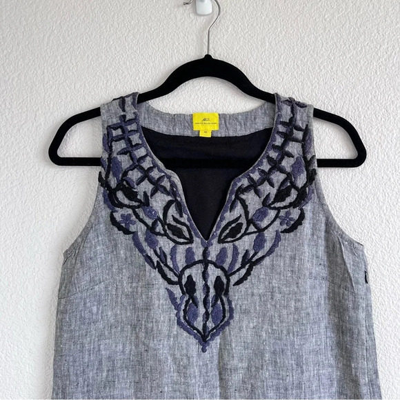 Roberta Roller Rabbit Linen V-Neck Mini Dress - Picture 2 of 12